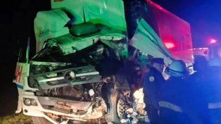 Un camionero murió en un choque en la Ruta 14