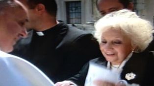 Cuenten conmigo, le dijo el Papa Francisco a Estela de Carlotto