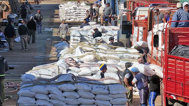 Embarcan 12.500 toneladas de arroz con destino a Irak, desde Concepción del Uruguay