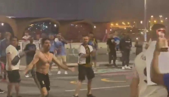 Qatar: Hinchas argentinos y mexicanos, a las piñas en Doha