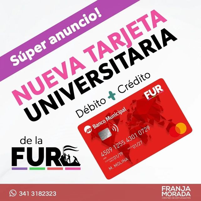 Comienza la entrega de las tarjetas de crédito y débito de la FUR