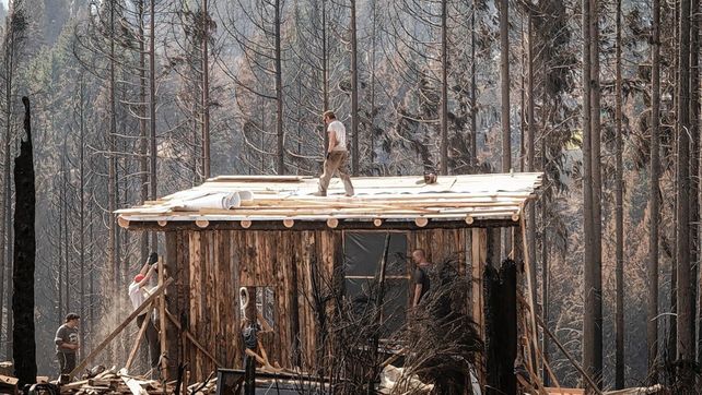 El resultado de los incendios forestales en la zona de El Bolsón.