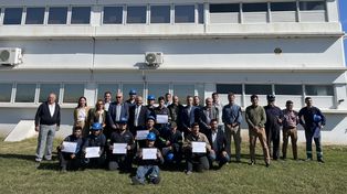 Los soldadores del Astillero Punta Alvear se capacitaron en el Centro Tecnológico José Censabella.