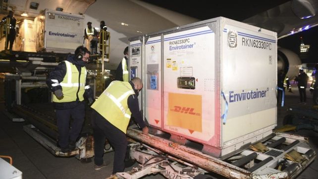 El lunes llegaron al país 1