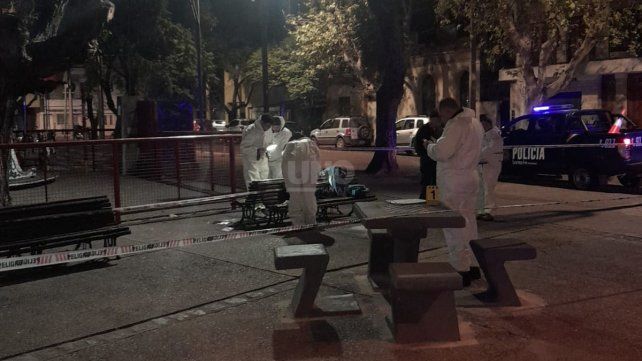 La plaza donde la víctima fue atacada