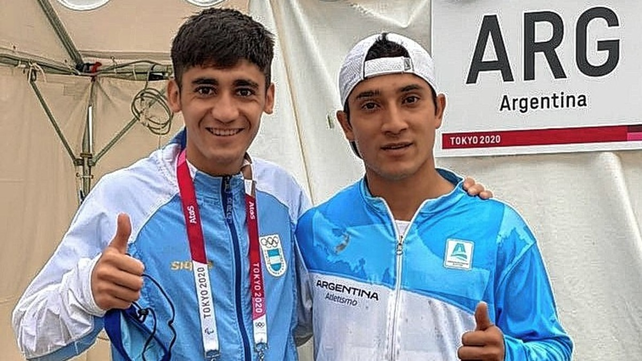 Los argentinos Muñoz y Arbe compitieron en el Maratón masculino en Tokio