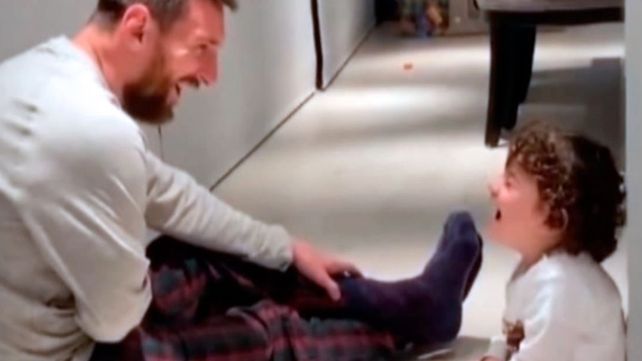 Messi y su hijo Ciro se ríen a carcajadas en un tierno video