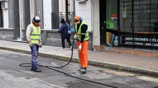 trabajos de bacheo