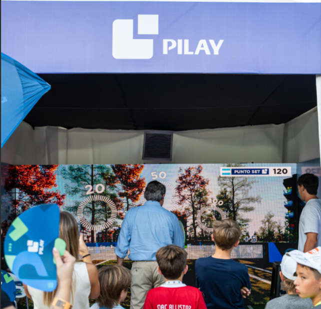 Pilay acompañando al deporte en el YPF Rosario Challenger