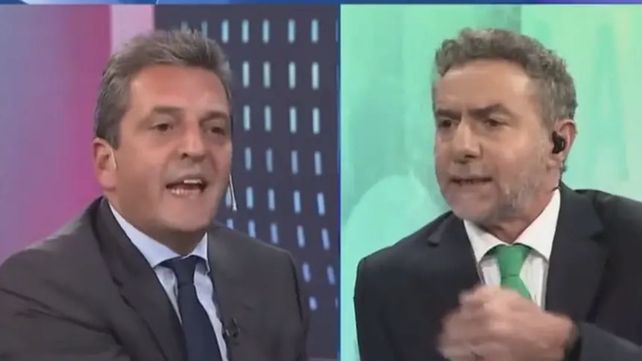 Sergio Massa y Luis Majul mantuvieron un tenso cruce en La Nación +.&nbsp;