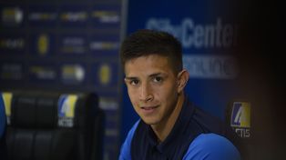 El juvenil Alan Rodríguez habló como un canalla más en rueda de prensa.