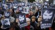 La última manifestación que se hizo en Buenos Aires por la aparición de Maldonado.&nbsp;