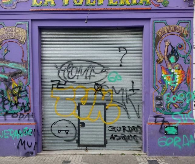 Así quedó el centro lesbo-feminista La Vulvería