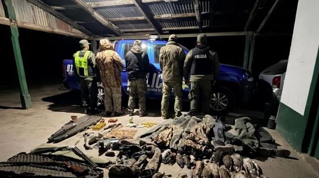 Caza ilegal en el norte de la provincia: tres detenidos que acompañaban a turistas franceses.