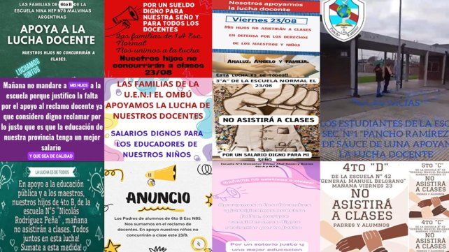 Familias se solidarizan con docentes y no envían sus hijos a la escuela