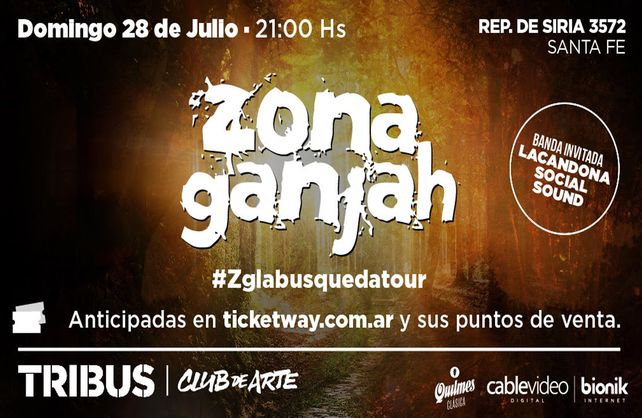 Zona Ganjah en Tribus Club de Arte