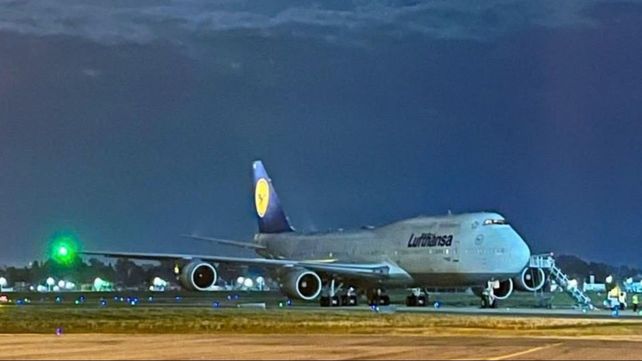 Entre las operaciones recibidas por el aeropuerto de Rosario se encontró el vuelo Lufthansa LH510