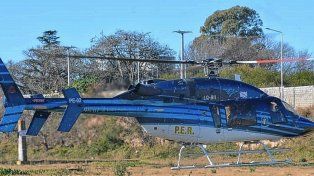 Mecánico del helicóptero de la Policía sufrió grave lesión