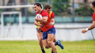 El mendocino Rodrigo Isgró en uno de los entrenamientos de Los Pumas en el Police Sports and Recreation.