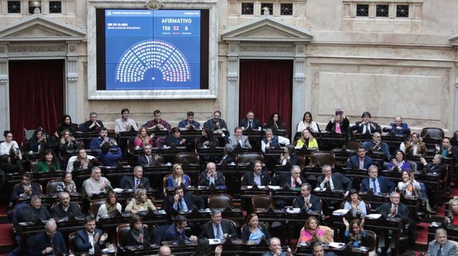 Por 156 votos
