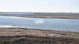 El río Paraná en bajante. Santiago Cafiero representa al Gobierno en las acciones