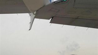 Roce de dos aviones en Aeroparque