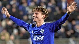 Nico Paz cerró el año con penal errado y gol convertido para Como