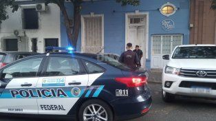 El lugar allanado por la policía Federal por estafas con criptomoneda