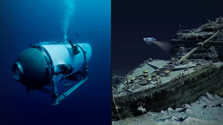 Intensa búsqueda del submarino perdido cuando exploraba el Titanic