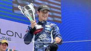El piloto argentino hizo podio en España.