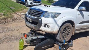 La Paz: menor resultó lesionado tras un choque entre una camioneta y una motocicleta