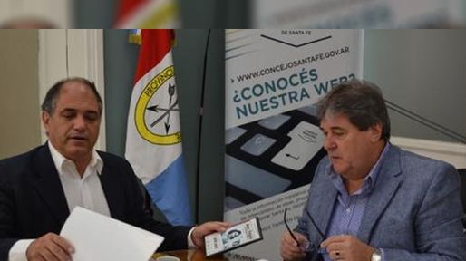 Simoniello y Rubeo analizaron cuestiones comunes de la ciudad y la Provincia
