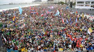 La Jornada de la Juventud se inició con una misa multitudinaria en Copacabana