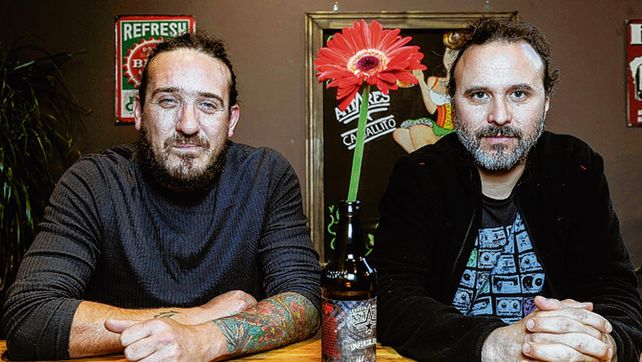 Líderes. Los cantantes Sebastián Teysera y Sebastián Cebreiro.