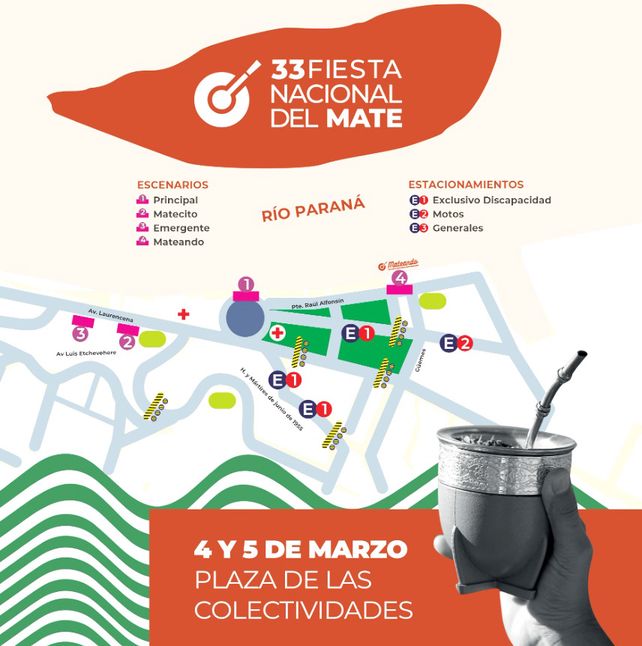 Fiesta Nacional del Mate: así serán los operativos