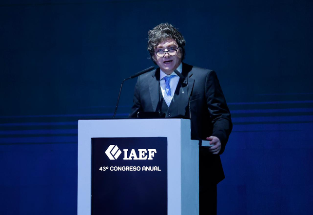 Javier Milei brindó un discurso en el Congreso Anual del Instituto Argentino de Ejecutivos de Finanzas.