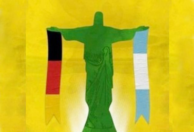 El Cristo Redentor se viste con los colores finalistas