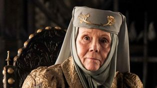 La actriz británica Diana Rigg en el papel que la devolvió a la pantalla chica en la serie de HBO Juego de tronos.&nbsp;