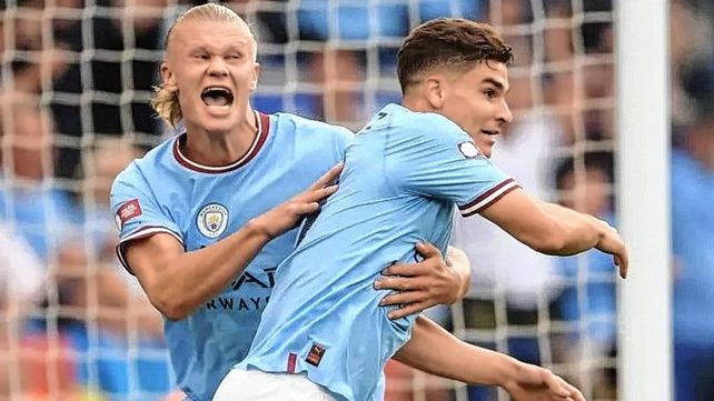Julián Álvarez tuvo su estreno goleador con Manchester City