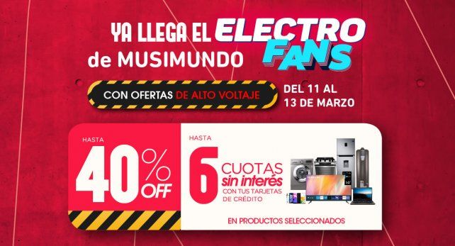 ¡Llegó el Electrofans a Musimundo! ¡Llegó el Electrofans a Musimundo!