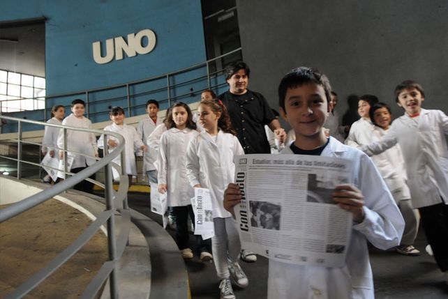 Proyecto especial. Los chicos están trabajando en una iniciativa vinculada a la integración de personas con discapacidad.