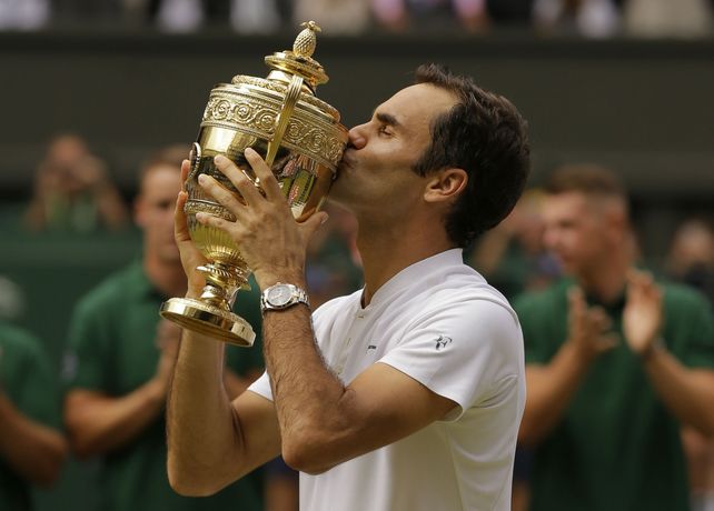 Supercampeón. Roger Federer se quedó con el título en la Catedral del tenis