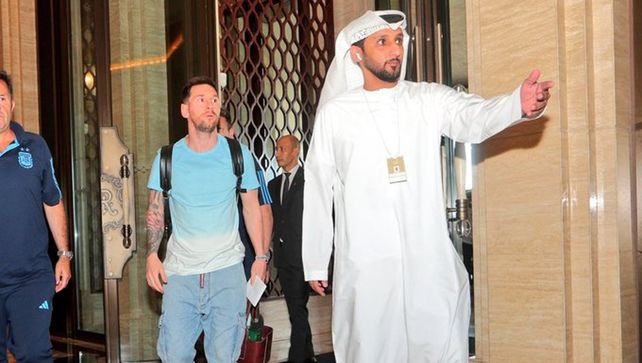 Messi arribó a la concentración este lunes y