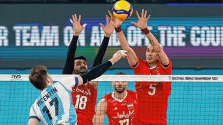 Argentina perdió contra Irán en el debut del mundial de voley.