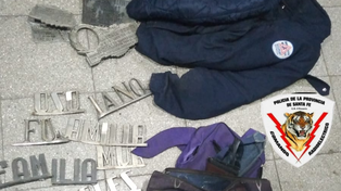 Placas sustraídas de lápidas del cementerio La Piedad.&nbsp;