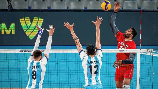 Argentina perdió contra Irán en el debut del mundial de voley.