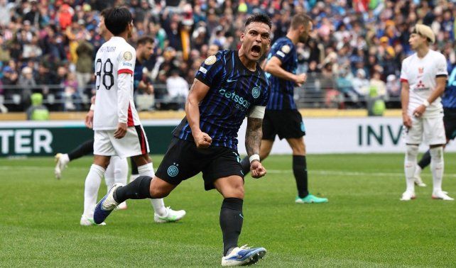 Lautaro Martínez anotó el empate para el Inter en el Mundial de Clubes.