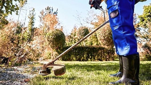 Un municipal de Cerrito que cortaba el pasto con motoguadaña despidió elemento contundente contra la ventanilla de un auto estacionado y le rompió un vidrio