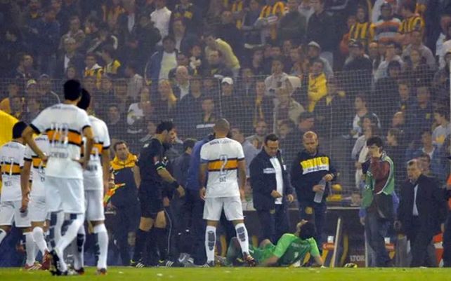 Agustín Orion sufrió una agresión en la Sudamericana 2014 y por eso la Conmebol sancionó también a Central.