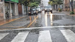 Lluvia copiosa en la ciudad de Santa Fe